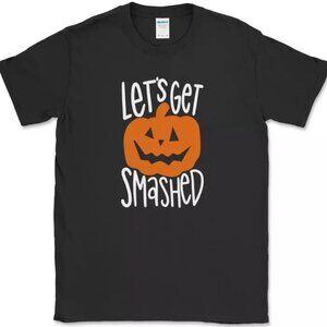 Let's Get Smashed T-Shirt, Funny Halloween Drinking Graphic Tee, Spooky Party 51
